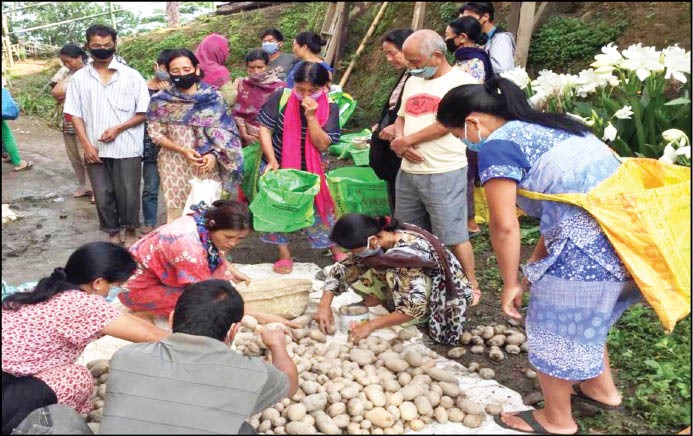 Grace Society CBR distributed relief materials to 265 Persons with Disabilities under Changtongya and Chuchu block of Langpangkong range of Mokokchung District.